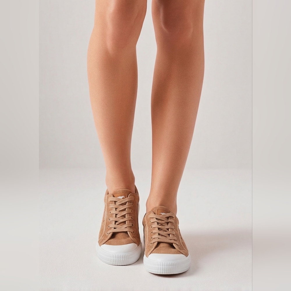Tan and White Sneakers